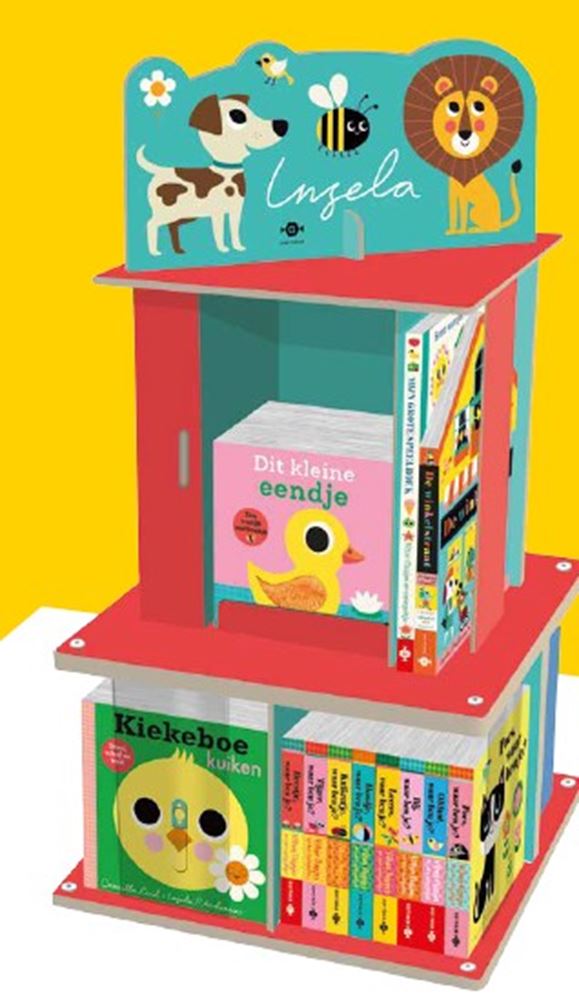 Présentoir de table inclus. remplir 42 livres.