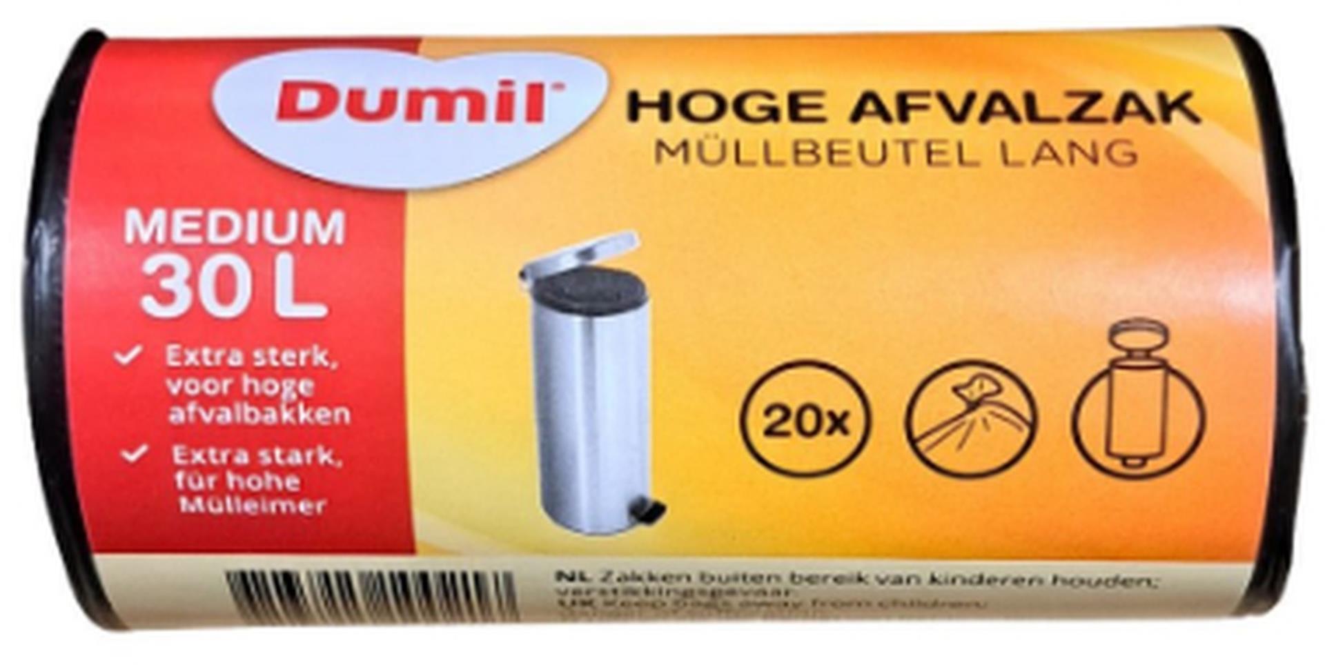 Sacs de déchets Dumil Dumil avec bande de repêchage 30l 20 pièces
