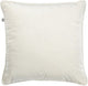 Décoration néerlandaise décor néern coussin décoratif finn 45x45 cm velours de couleur effen neige blanc - incluant le coussin intérieur