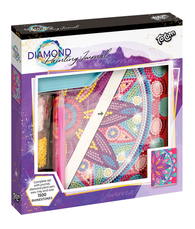 TOTUM DIAMANT PEINTURE JOURNAL MANDALA ROSE