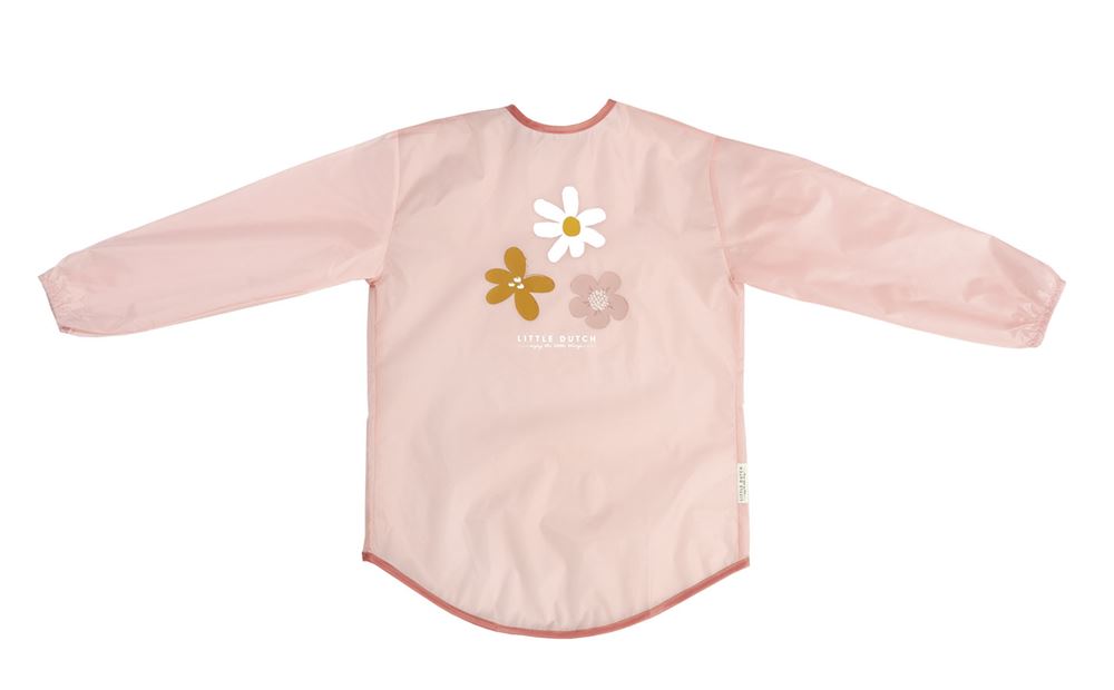 Petit tablier de mess hollandais fleurs roses.