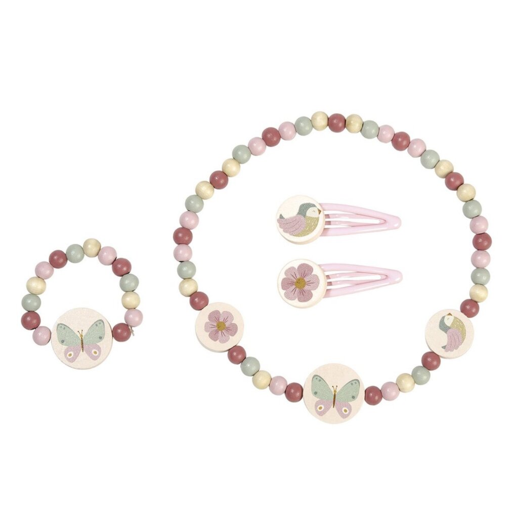 Petit ensemble de bijoux en bois néerlandais 4 pièces