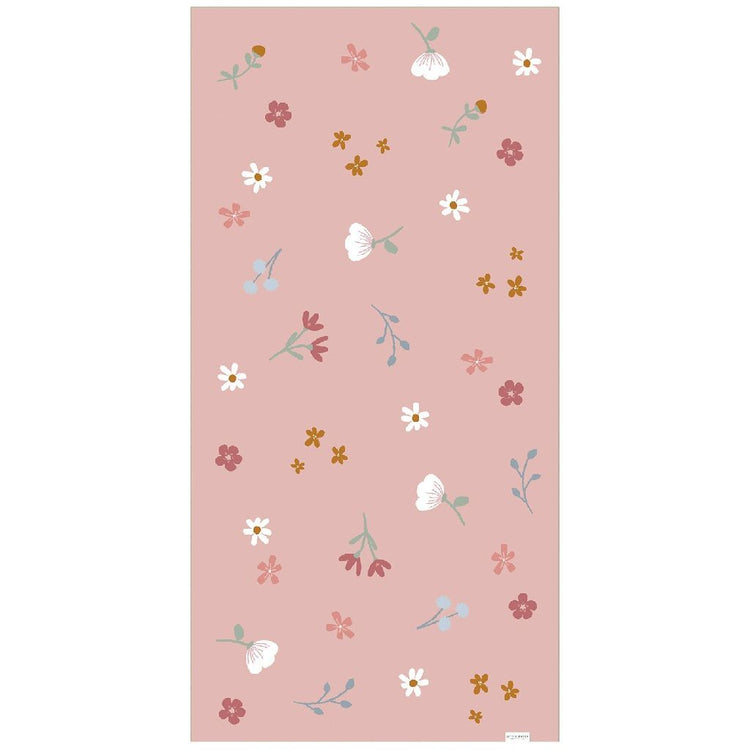 Little Dutch Pink Flowers serviette de plage 60x120 cm rose clair