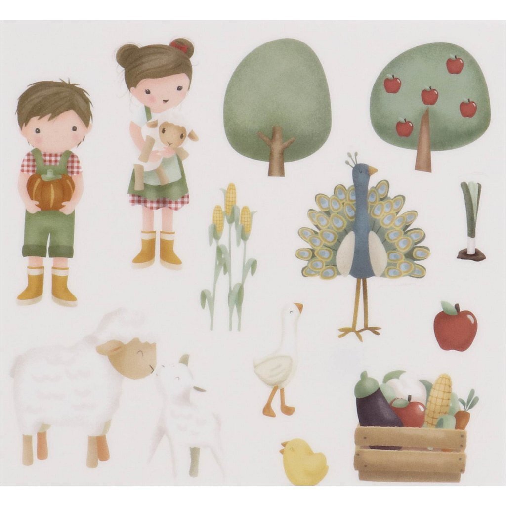 Petite ferme hollandaise de stickers vitrine