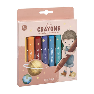 Crayons de cire Little Dutch Jim 8 pièces | 3 pièces