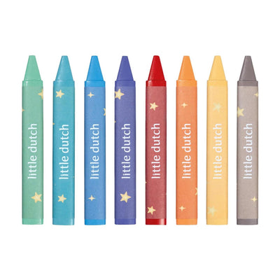 Crayons de cire Little Dutch Jim 8 pièces | 3 pièces