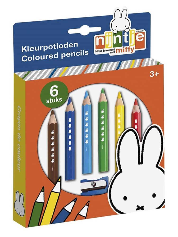 Crayons de couleur en bois Miffy, 6e.