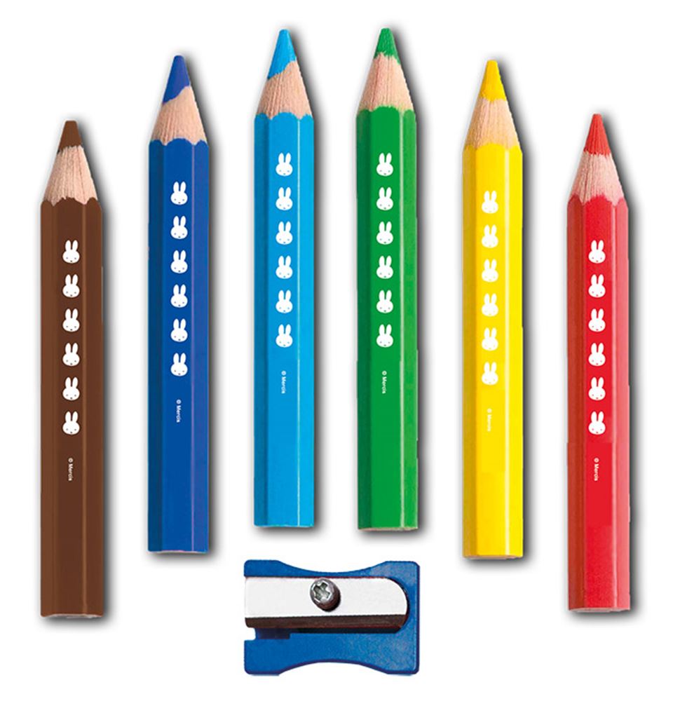 Crayons de couleur en bois Miffy, 6e.