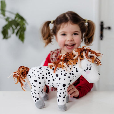 Les jouets Bambolino servent en peluche Fien et Teun Stip de Pony, 25cm