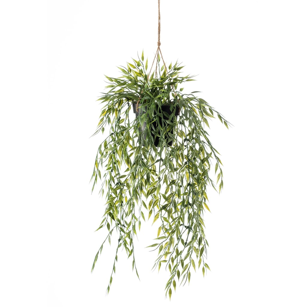 Emeraud Emerald Artificial Plant suspendu dans le bambou en pot 50 cm