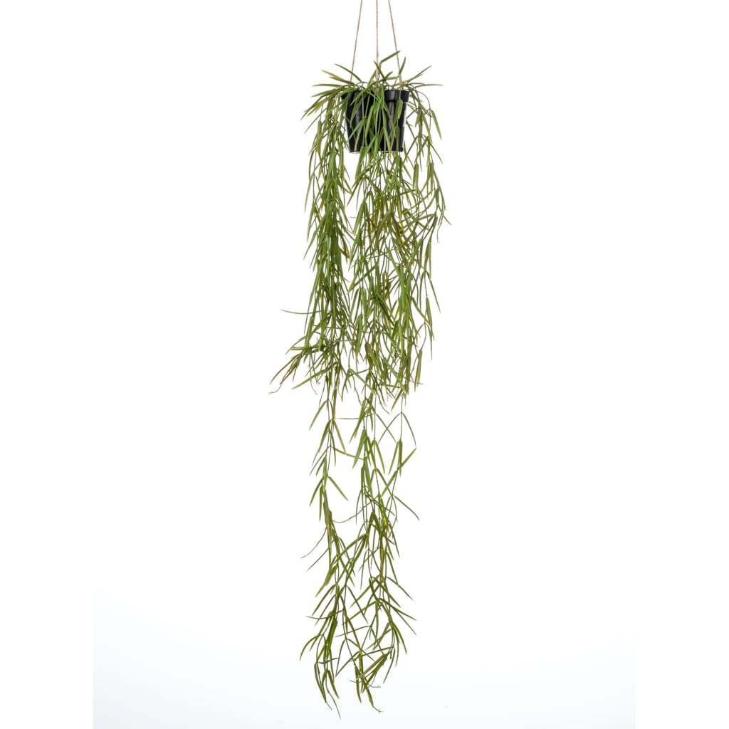 Emerald Emerald Plant artificiel suspendu dans un pot de lavage de fleur 80 cm
