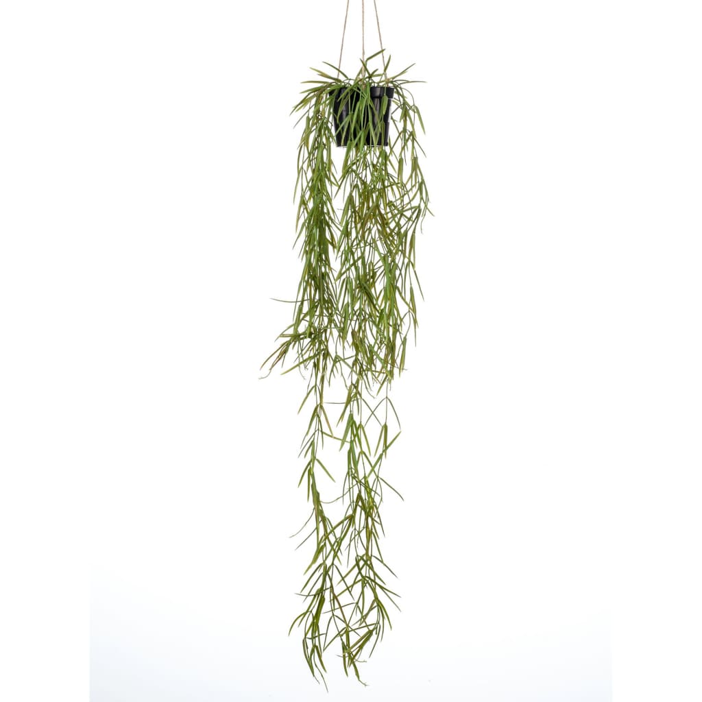 Emerald Emerald Plant artificiel suspendu dans un pot de lavage de fleur 80 cm
