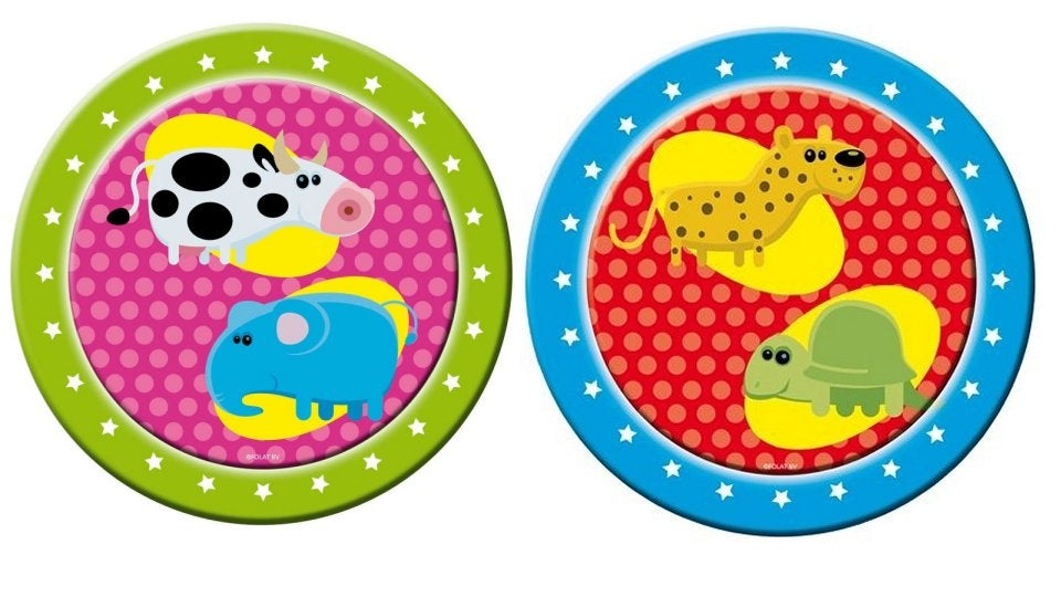 Animaux d'assiette de base 23 cm 8 pièces