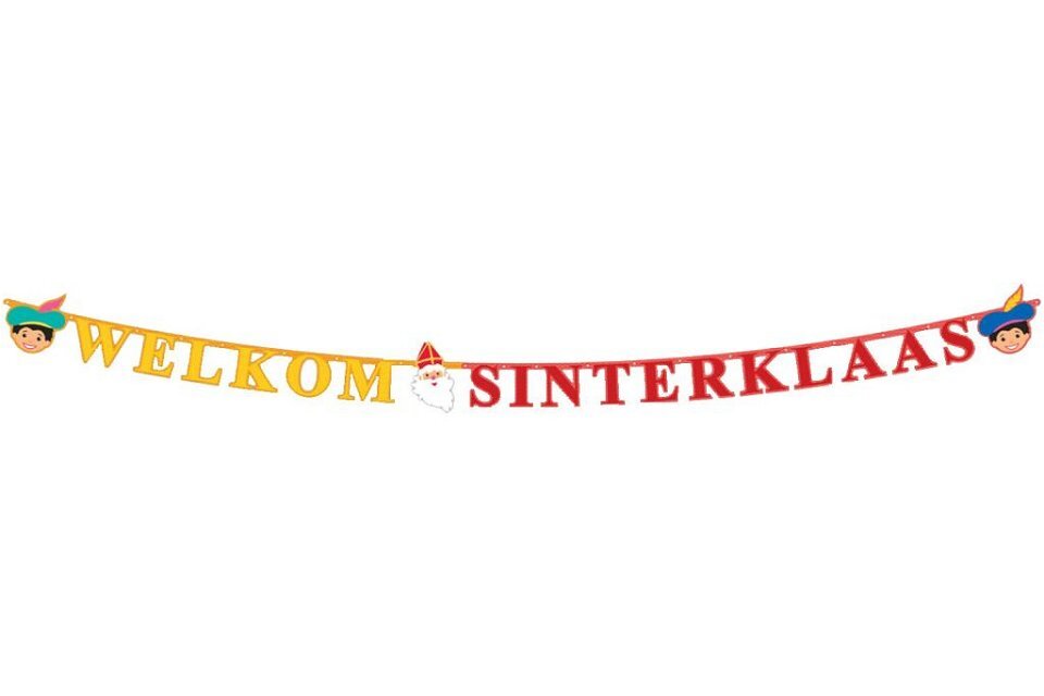 Sinterklaas Sint et Piet Welcome Sinterklaas Slinger 3M