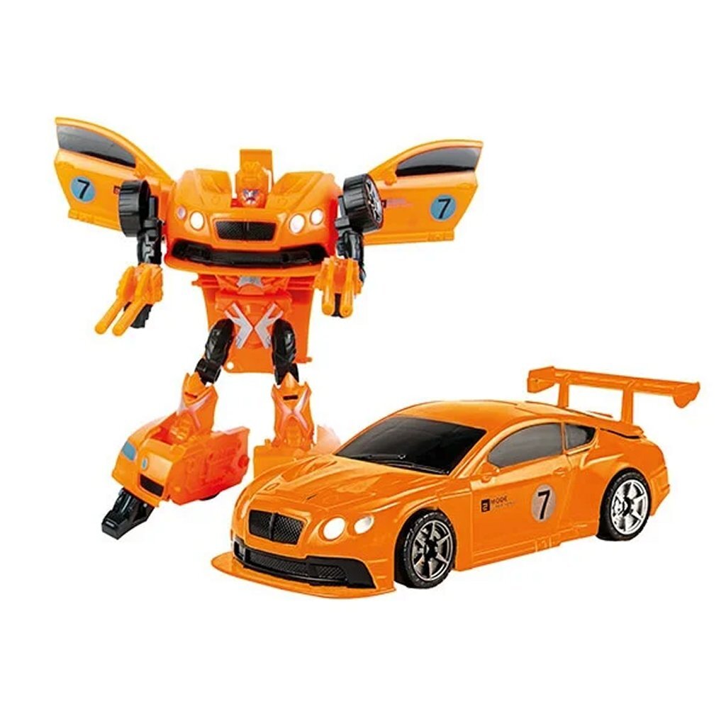 Les roboforces changent la voiture robot jaune