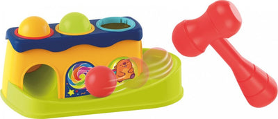Banc petit marteau petites étoiles avec 3 boules de hochet