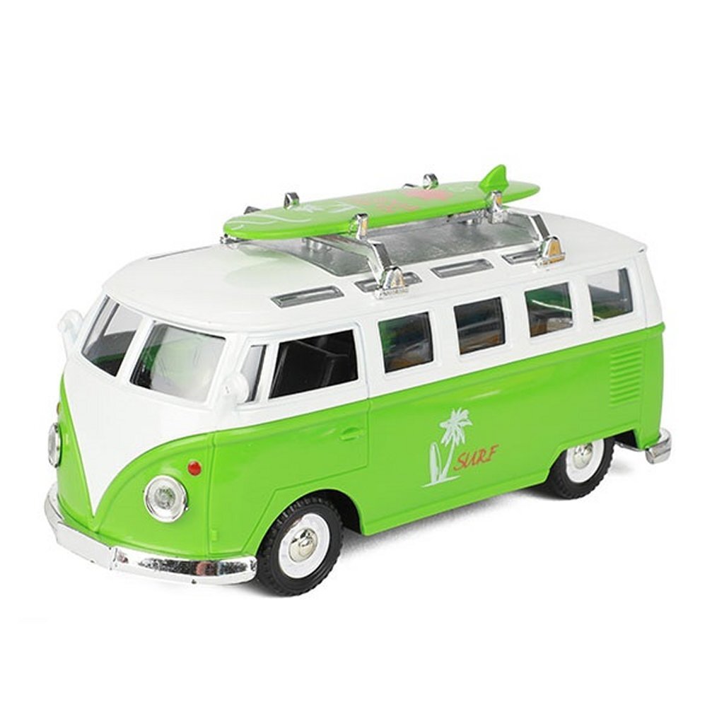 Metal Metal VW Bus + Light and Sound Assorti