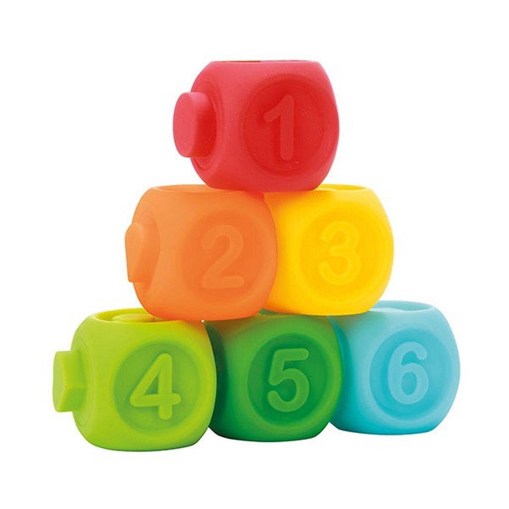 Petites étoiles Little Baby Stacking bloque 6 pièces + 2 animaux
