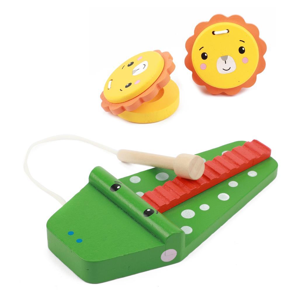 Fisher Price Instruments de musique en bois Animaux