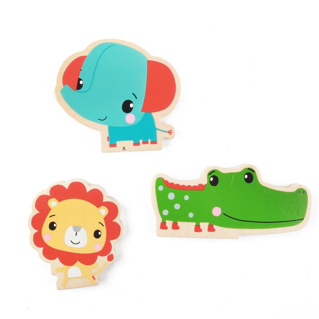 Fisher Price Vehicles Dierenset Wood, 6dlg.