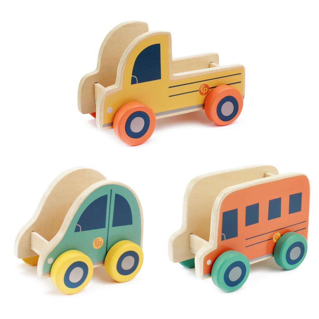 Fisher Price Vehicles Dierenset Wood, 6dlg.