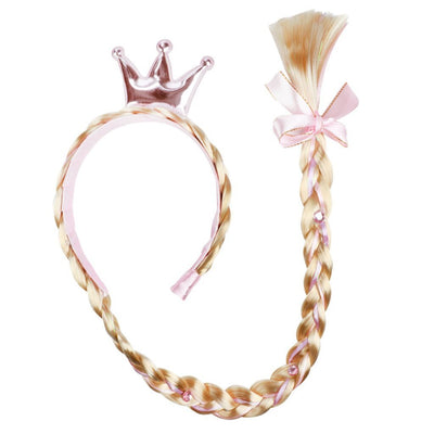Toi-toys Amis diadème avec une longue tresse et une couronne