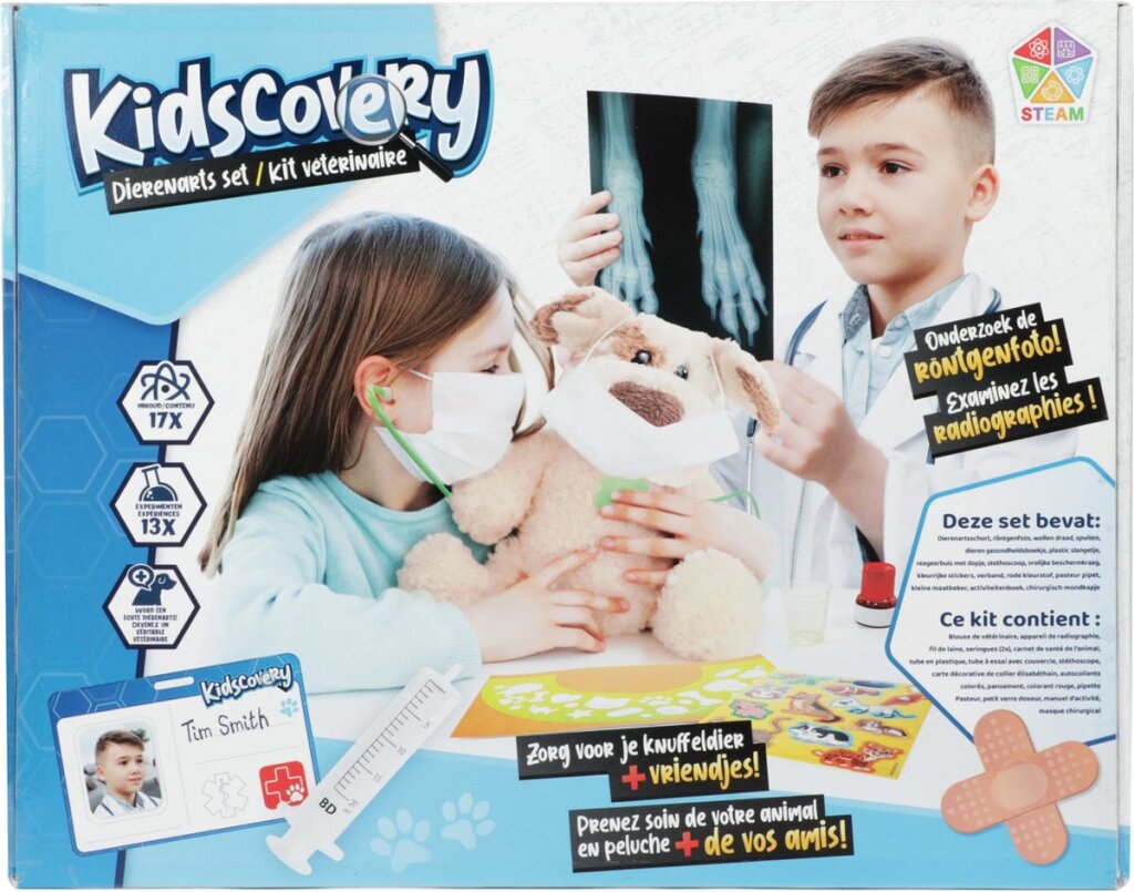 Envergure d'enfants pour la découverte pour enfants ensemble vétérinaire xl