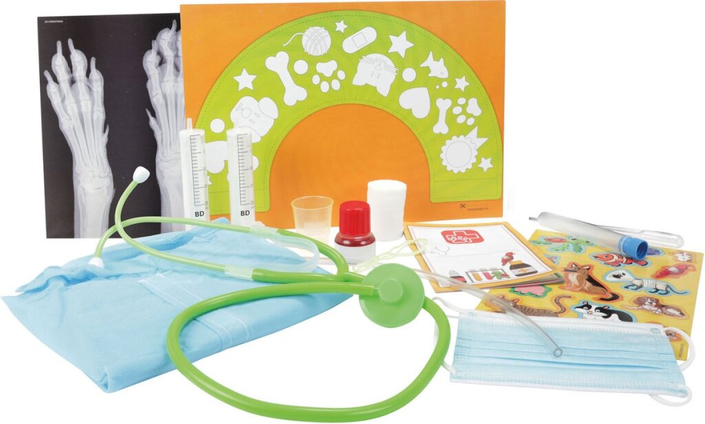 Envergure d'enfants pour la découverte pour enfants ensemble vétérinaire xl