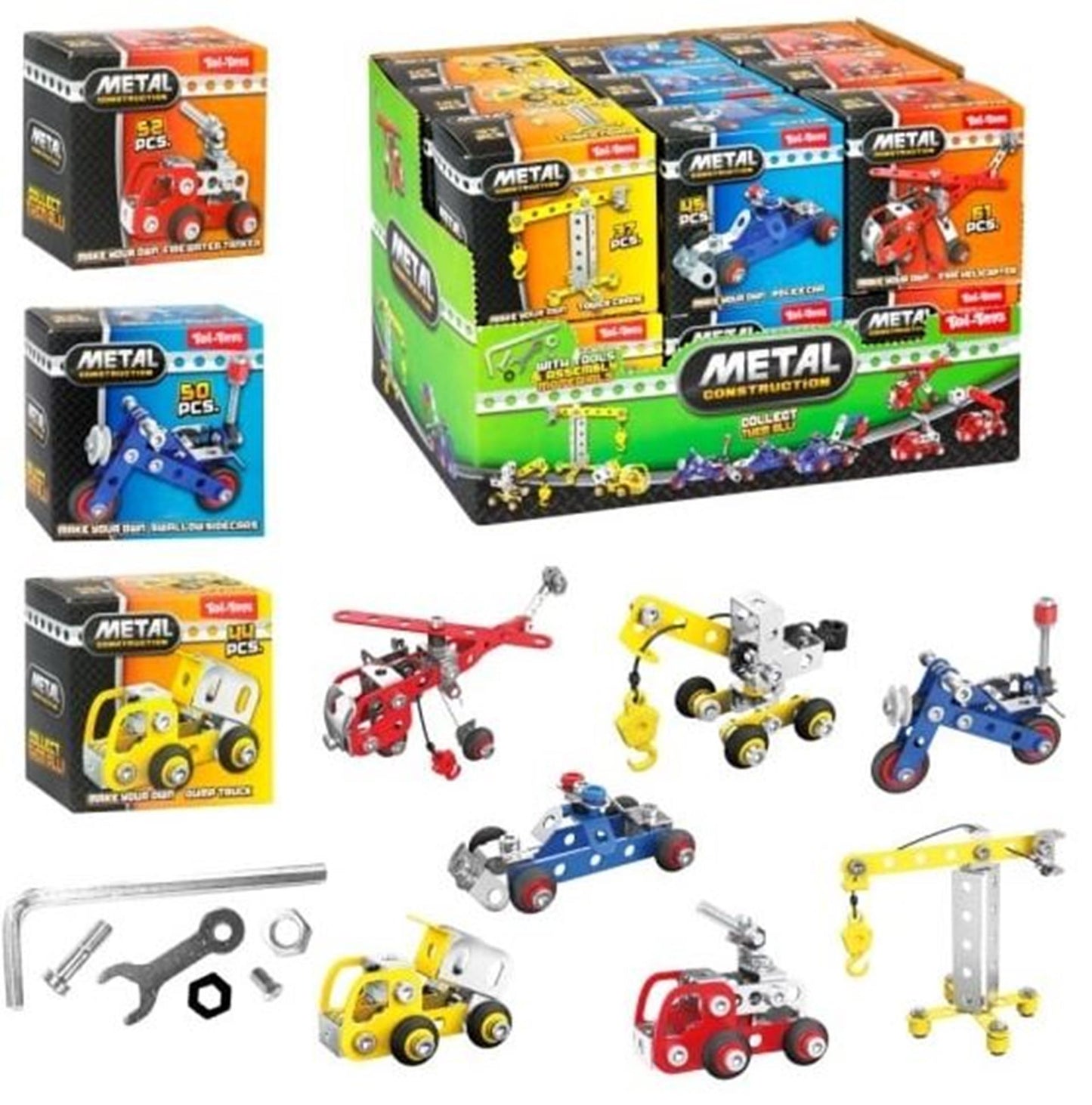 Toi-toys véhicule de construction 3D en métal