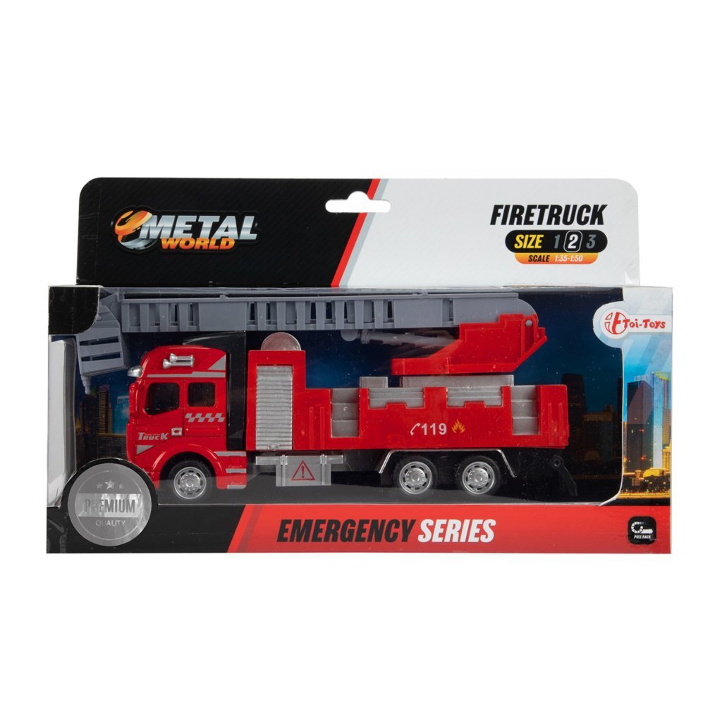 Camion de pompiers en métal en métal en métal