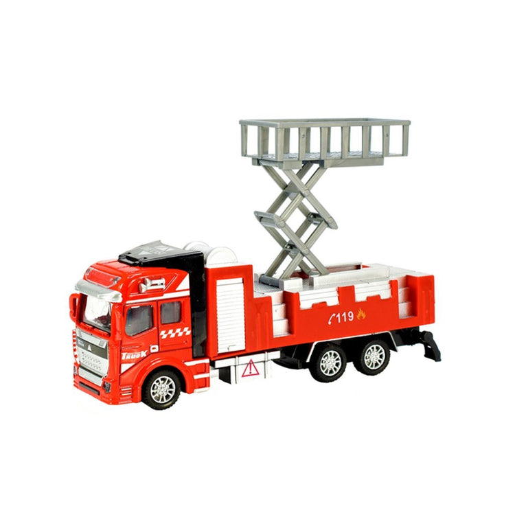 Camion de pompiers en métal en métal en métal