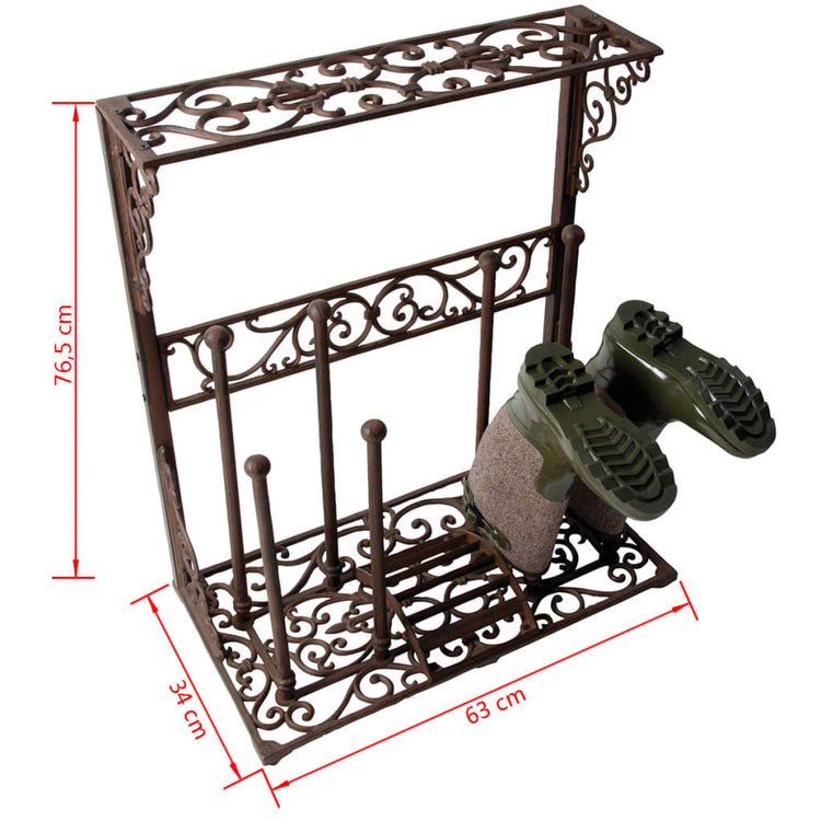 Esschert Design Esschert Design Boot Rack Taille L Fonte Iron LH44