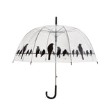 Oiseaux parapluie sur du fil transparent noir - afbeelding 1
