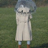 Oiseaux parapluie sur du fil transparent noir - afbeelding 2