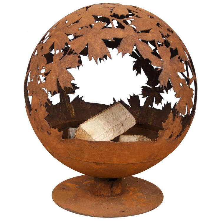 Esschert Design Esschert Design Fire Korf Laser Feuilles coupées Rust -Colored FF293