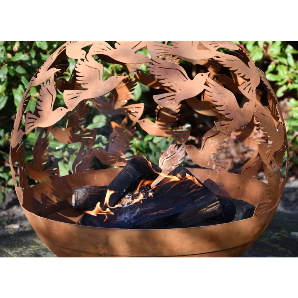 Esschert Design Esschert Design Foyer laser Coup Birds Rust -Colored