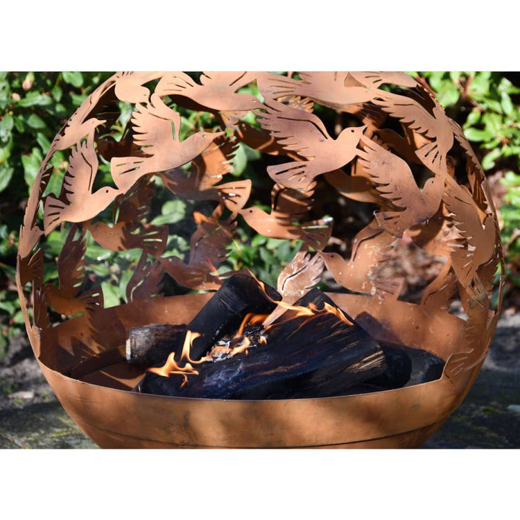 Esschert Design Esschert Design Foyer laser Coup Birds Rust -Colored
