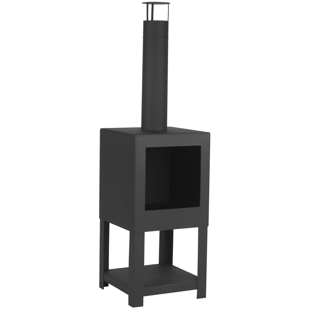 Esschert Design Esschert Design Garden Fiche avec un stockage en bois noir FF410