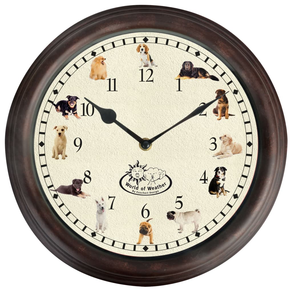 Esschert Design Esschert Design horloge avec sons de chien