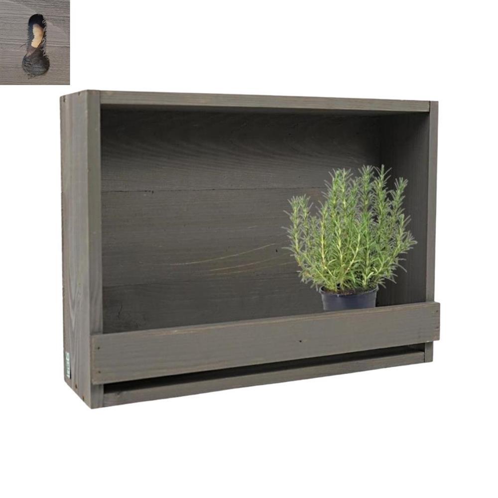 ESSCHert Design Esschert Design Holder en bois en bois 12.3x39.1x28.9 cm Gray