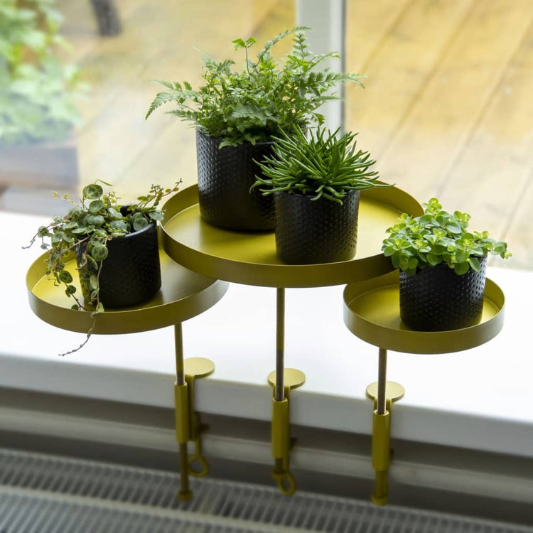 Esschert Design Esschert Design Plant Blad avec serrage autour de M de couleur or