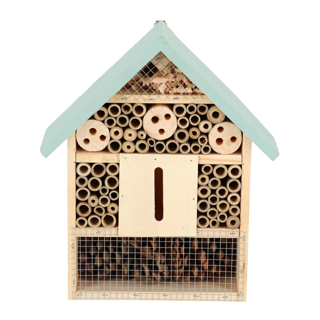 Esschert Design Esschert Design Hotel en bois 10x24x29 cm Green de menthe naturelle