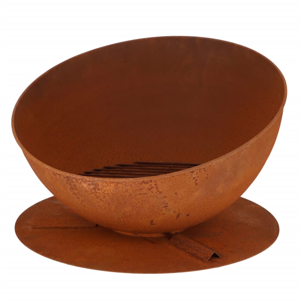 Esschert Design Esschert Design Fire Bowl Hellend sur le disque Rust -Colored