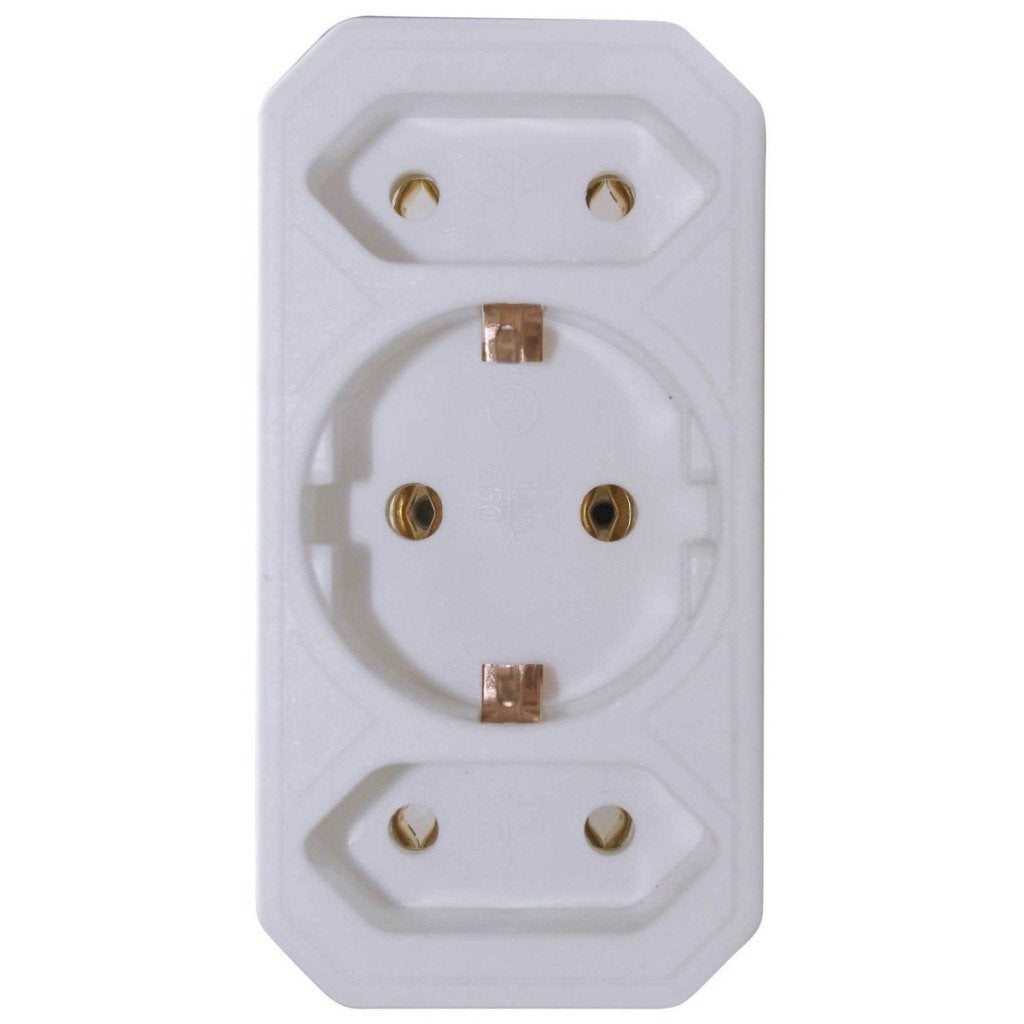 VB VB 41198 Plug à l'avance 2x + 1x ra blanc