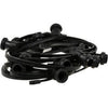 Câble de protection imperméable P10 de base de base avec 15 raccords 10m noir