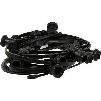 Câble de protection imperméable P10 de base de base avec 15 raccords 10m noir