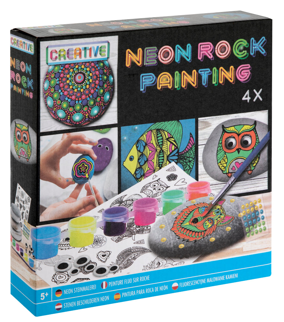 Peinture sur pierre Grafix sur pierres au néon