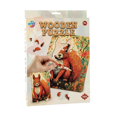 Moxy puzzle en bois écureuil forme unique