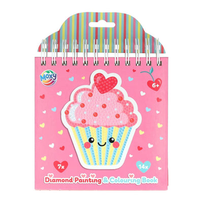 Livre de coloriage peinture diamant Moxy, 16x16cm