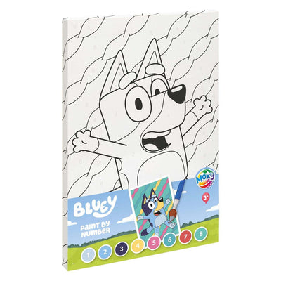 Peinture bleue Moxy par toile numérotée
